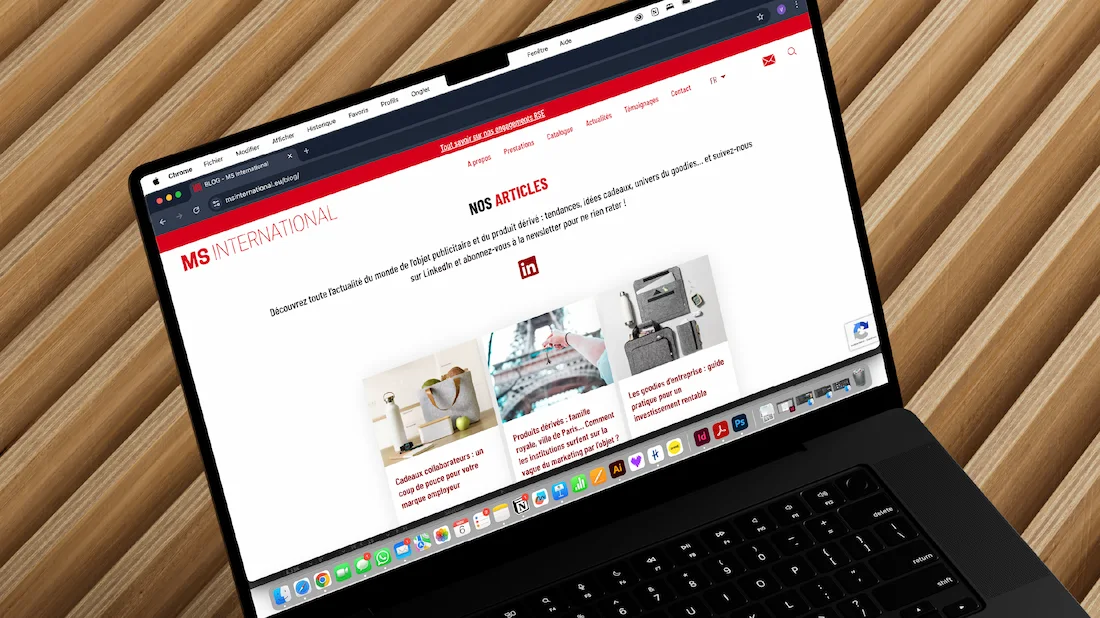 Rédaction web, référencement naturel et blog pour une entreprise de création d'objet publicitaires.