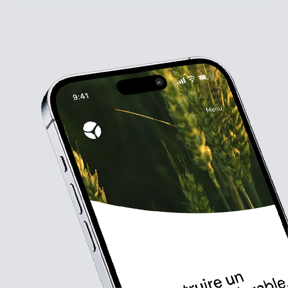 Mockup smartphone site web