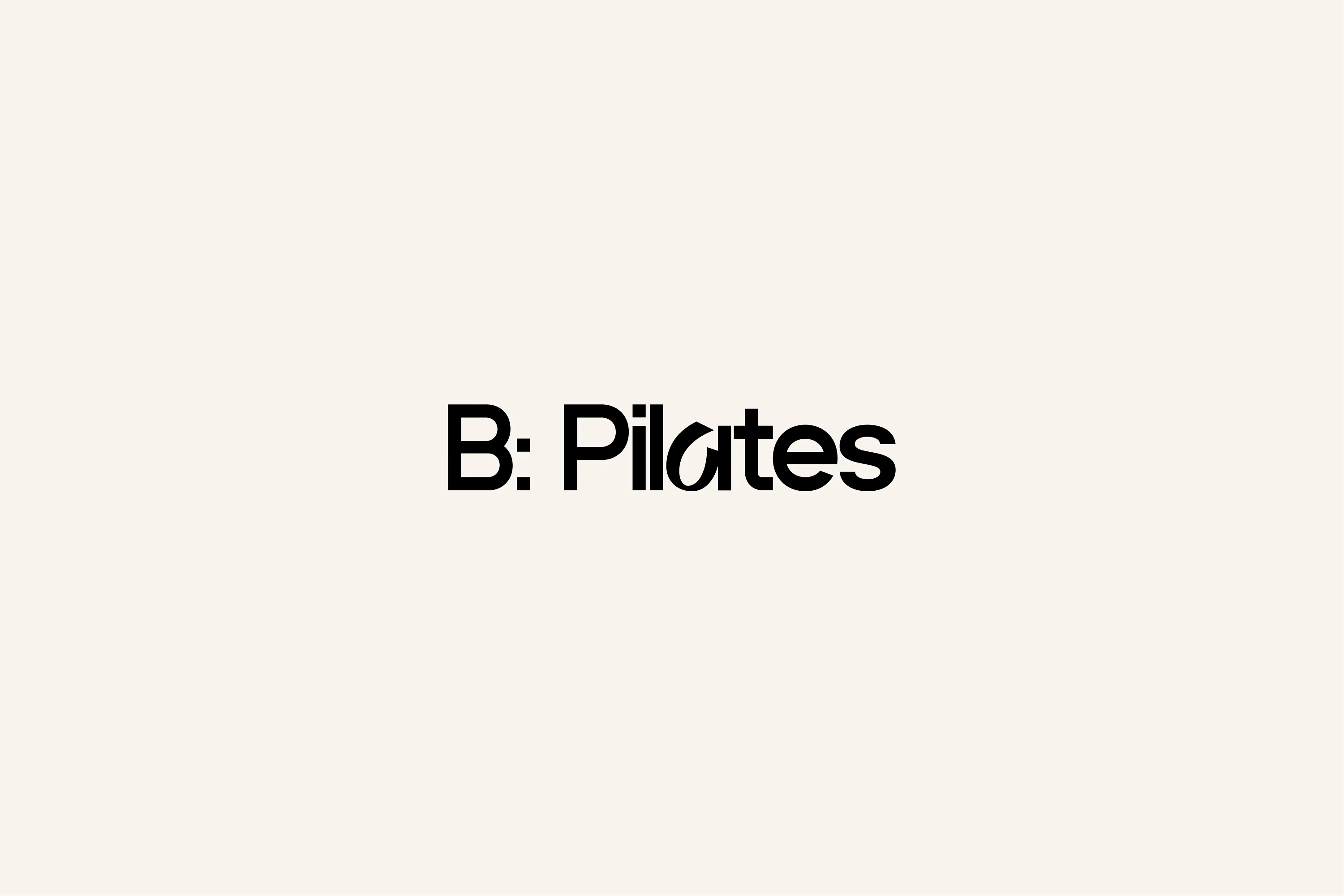 Logo Bpilates sur fond beige