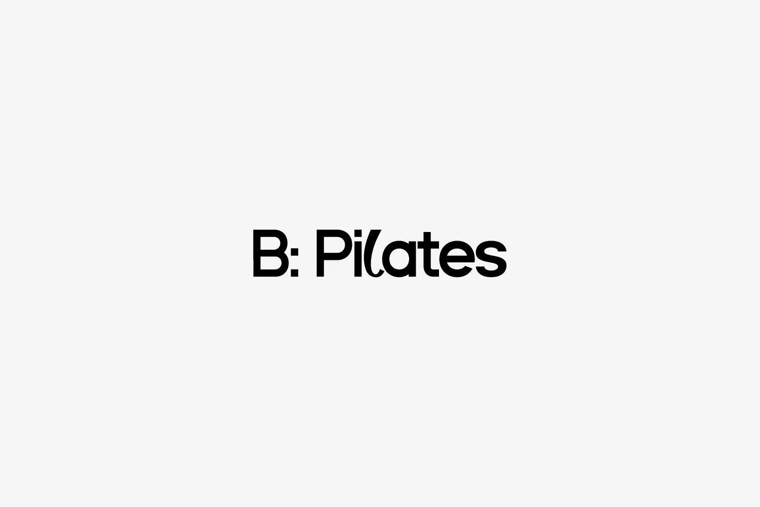 Logo Bpilates sur fond gris