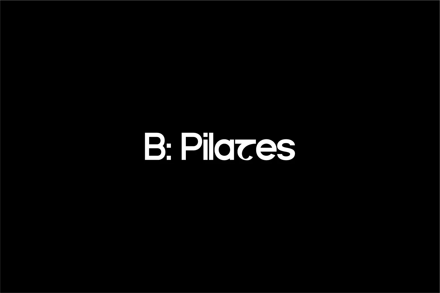 Logo noir Bpilates sur fond blanc
