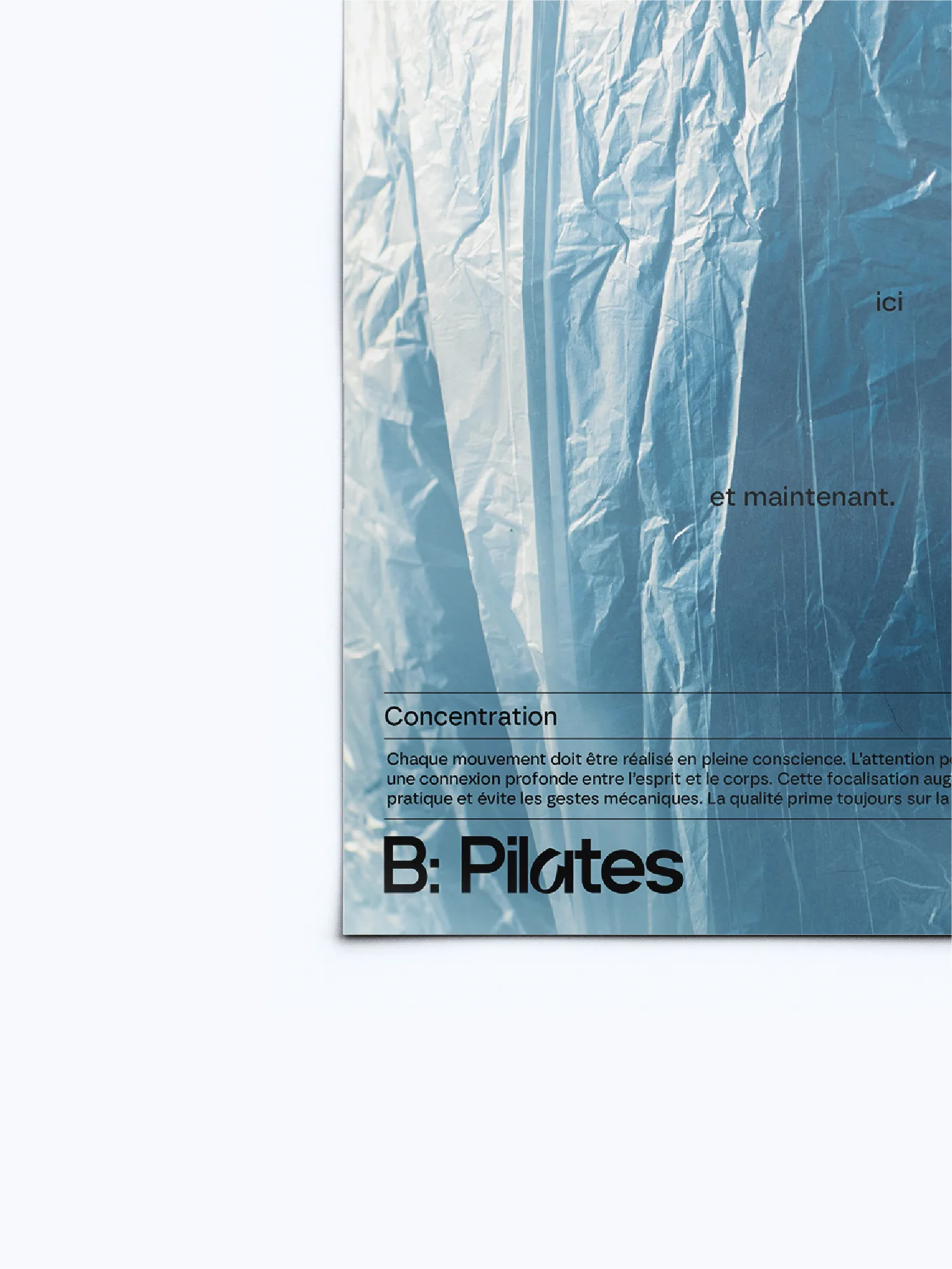 Mockup zoom sur une affiche bpilates