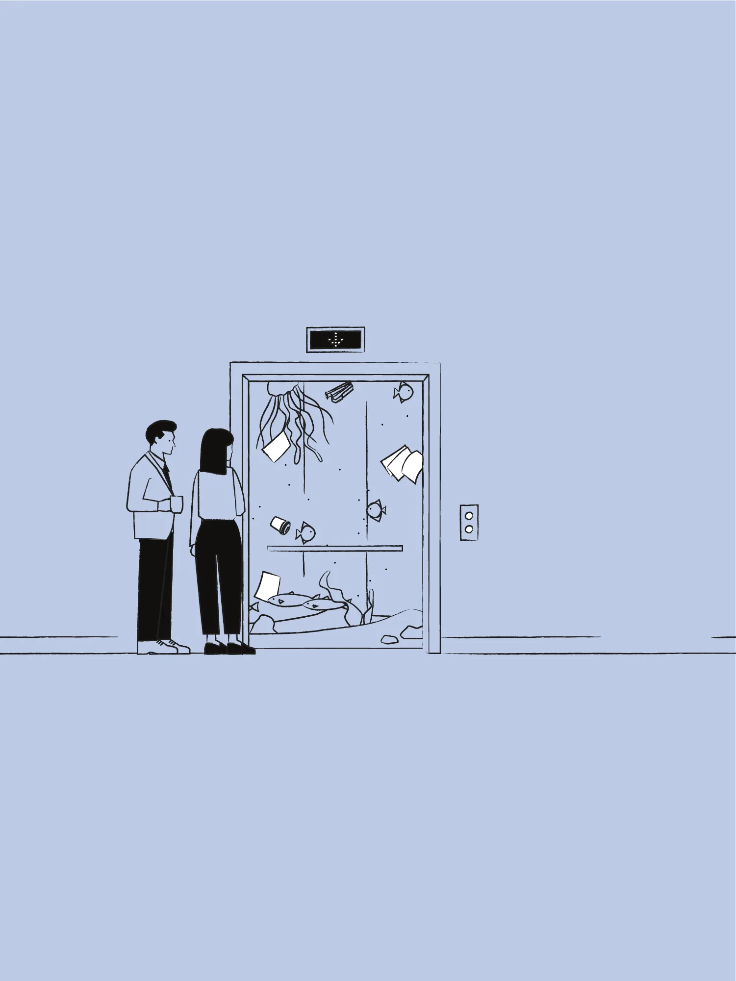illustration être sous l'eau