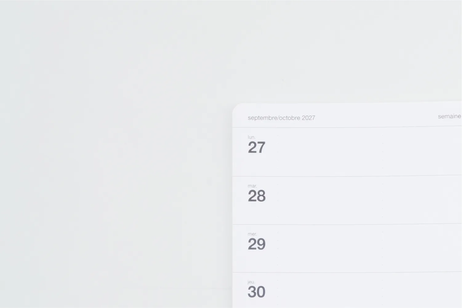 mockup intérieur agenda