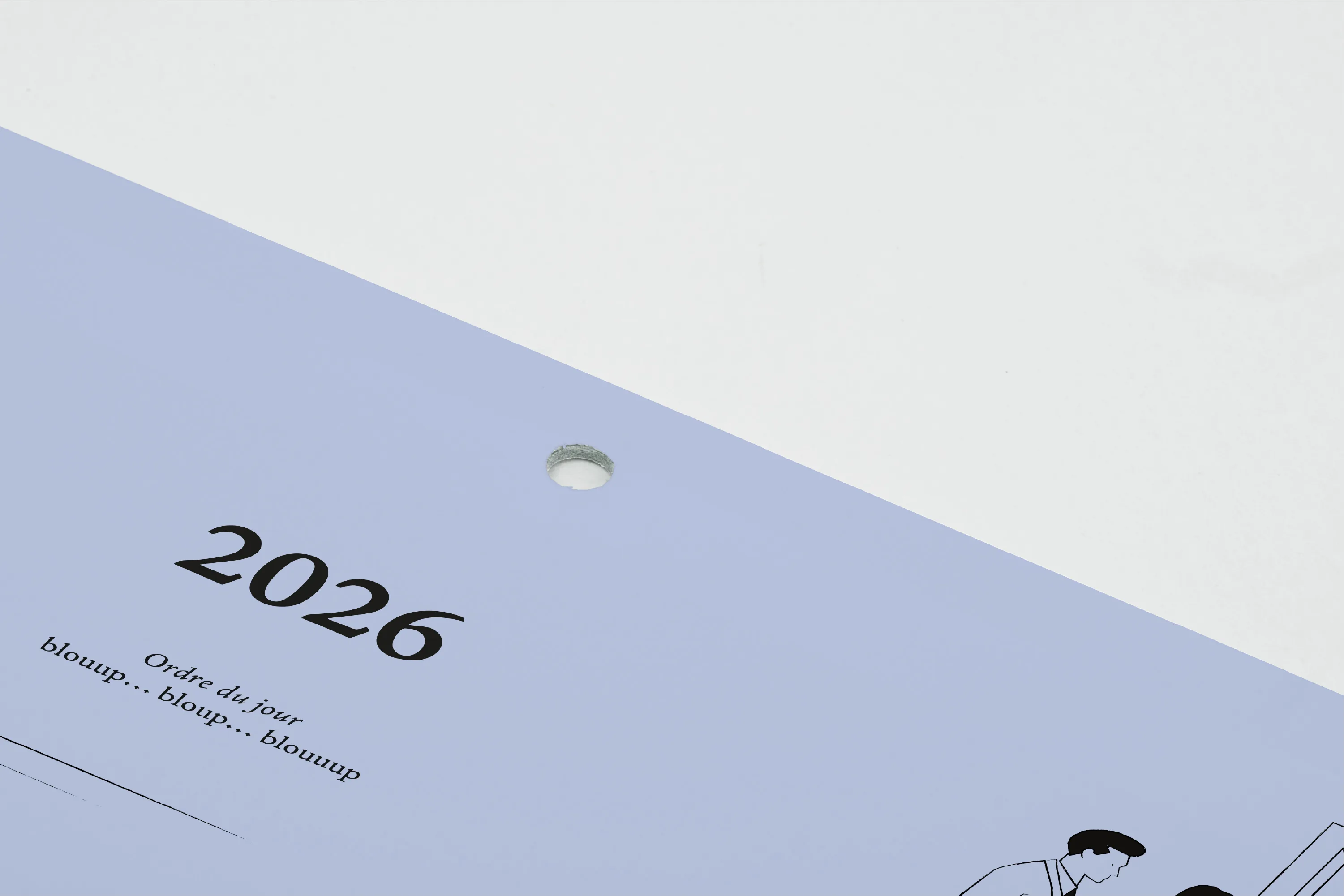 mockup zoom trou accroche calendrier