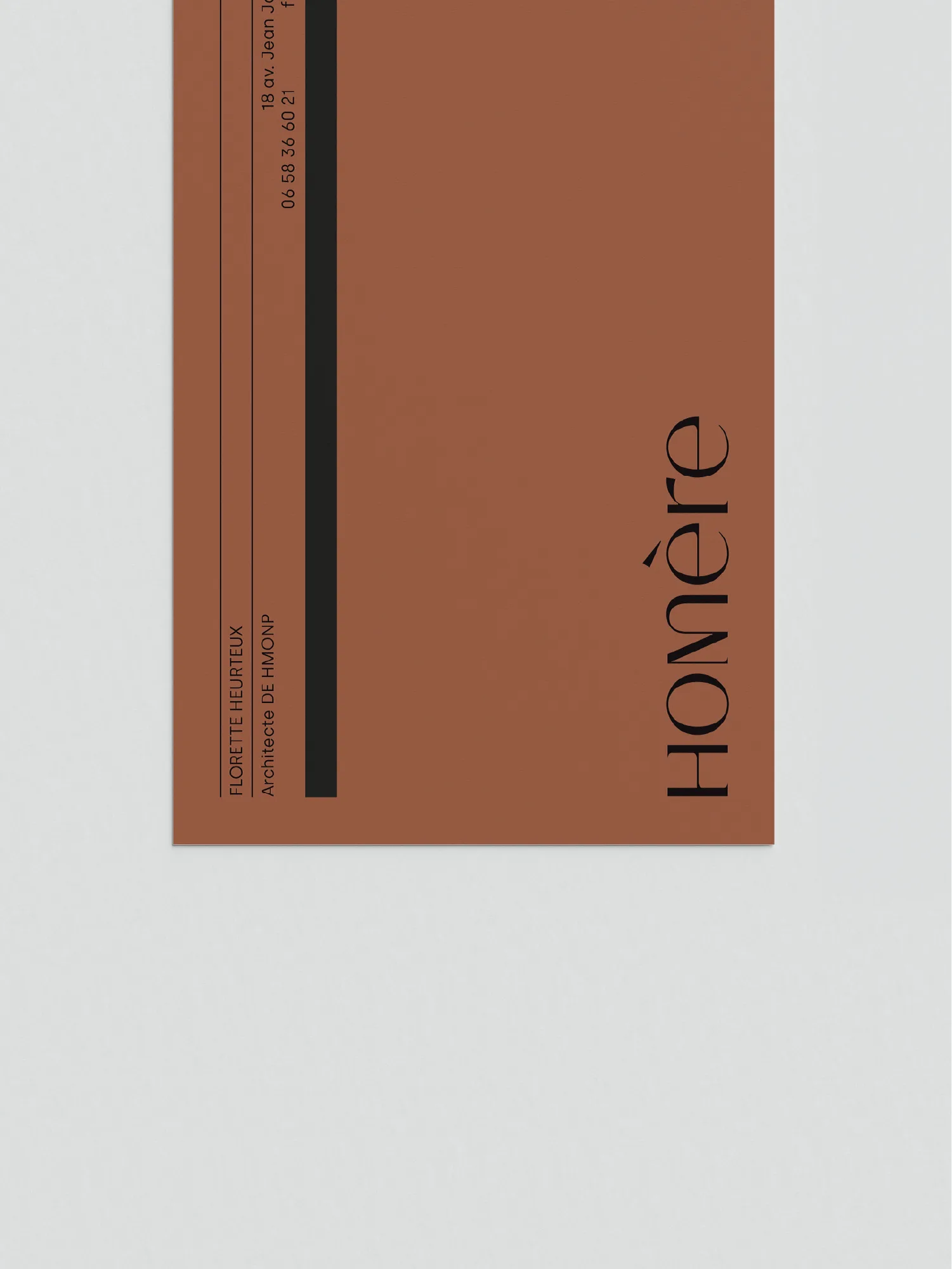 Mockup papeterie carte