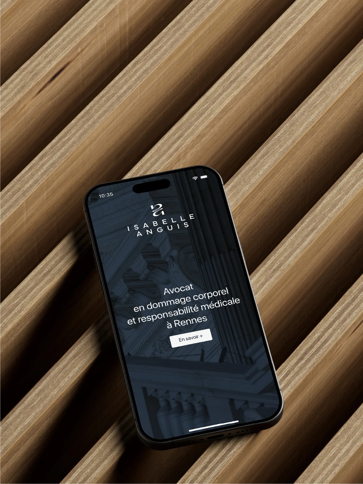 Mockup site web version smartphone