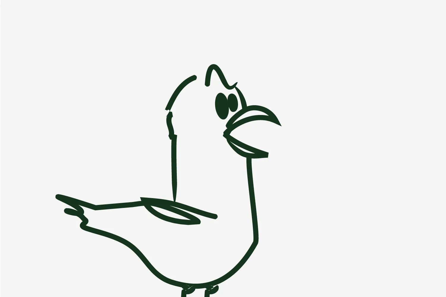 Zoom sur illustration mouette