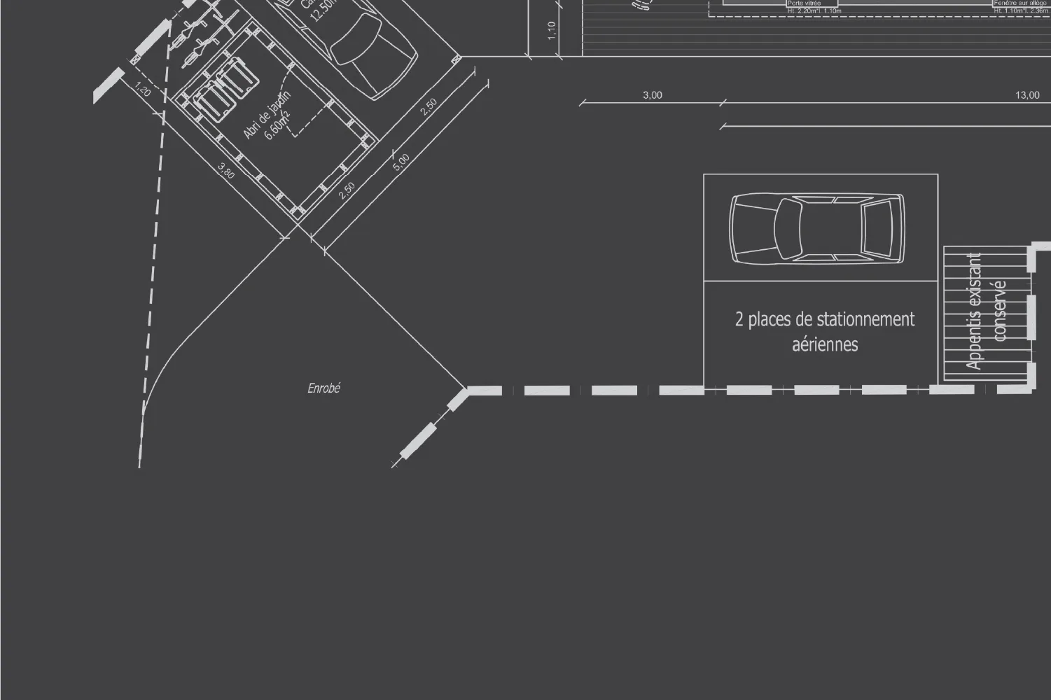 tracé dessin architecte