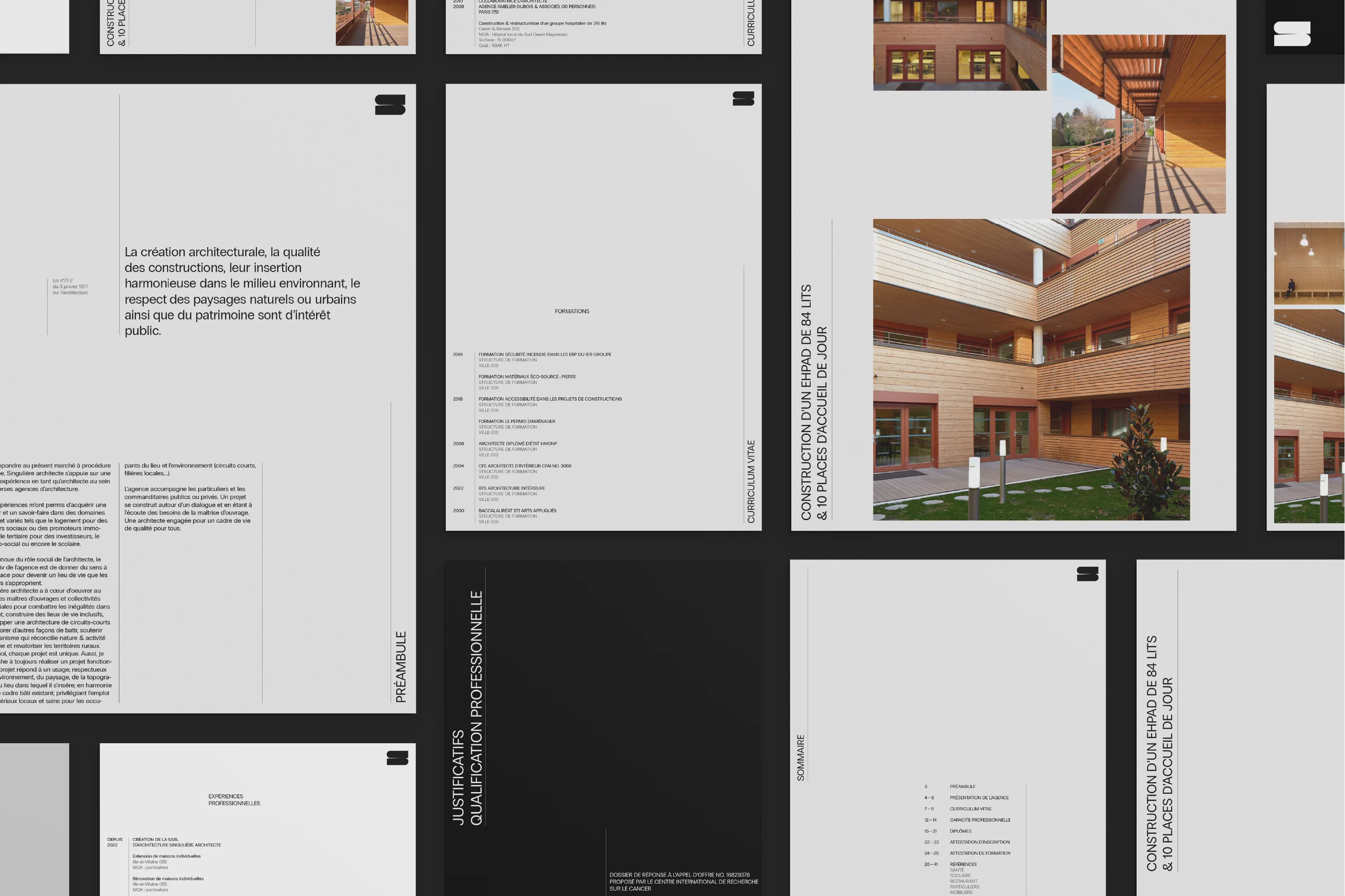 Mockup brochure print intérieur pages