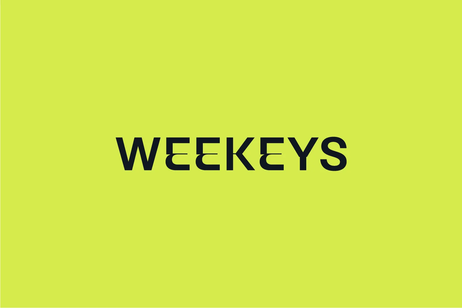 Weekeys — détail typographique